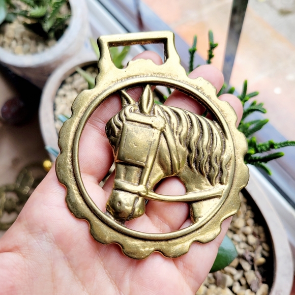 Vintage Horse Brass Harness Bottle Opener and Wall Hanging - Picture 5 of 6